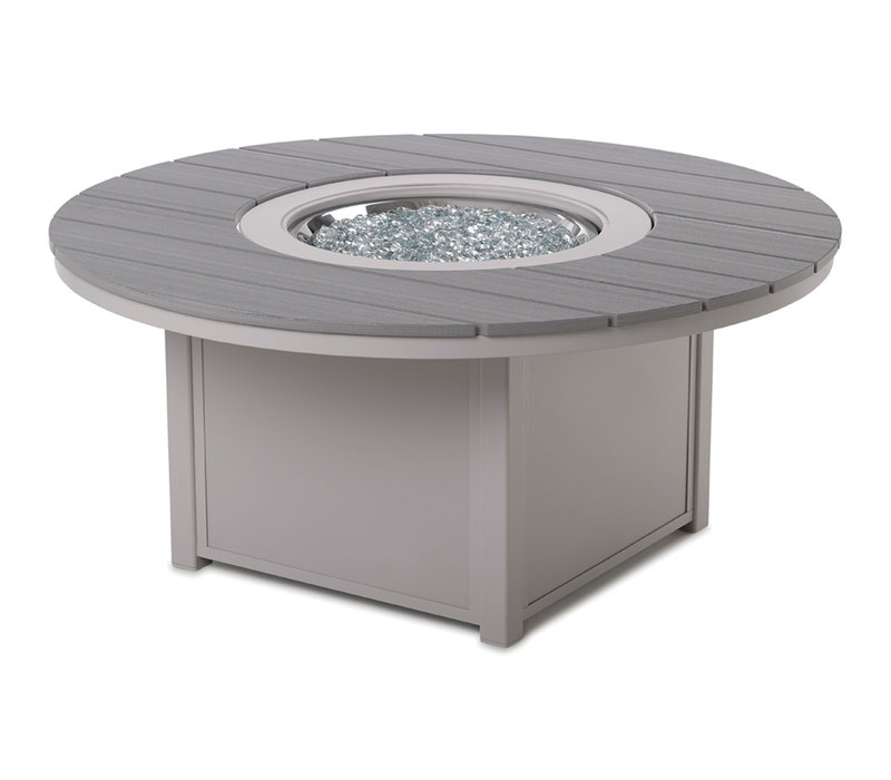 Rustic Fire Tables 54" Round Rustic Top Fire Table