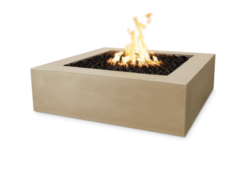 Outdoor Plus Quad 36" Concrete Fire Pit - Match Lit - Brown - Liquid Propane