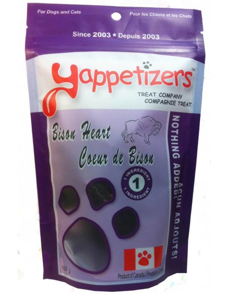 Yappetizers Dehydrated Bison Heart Treats