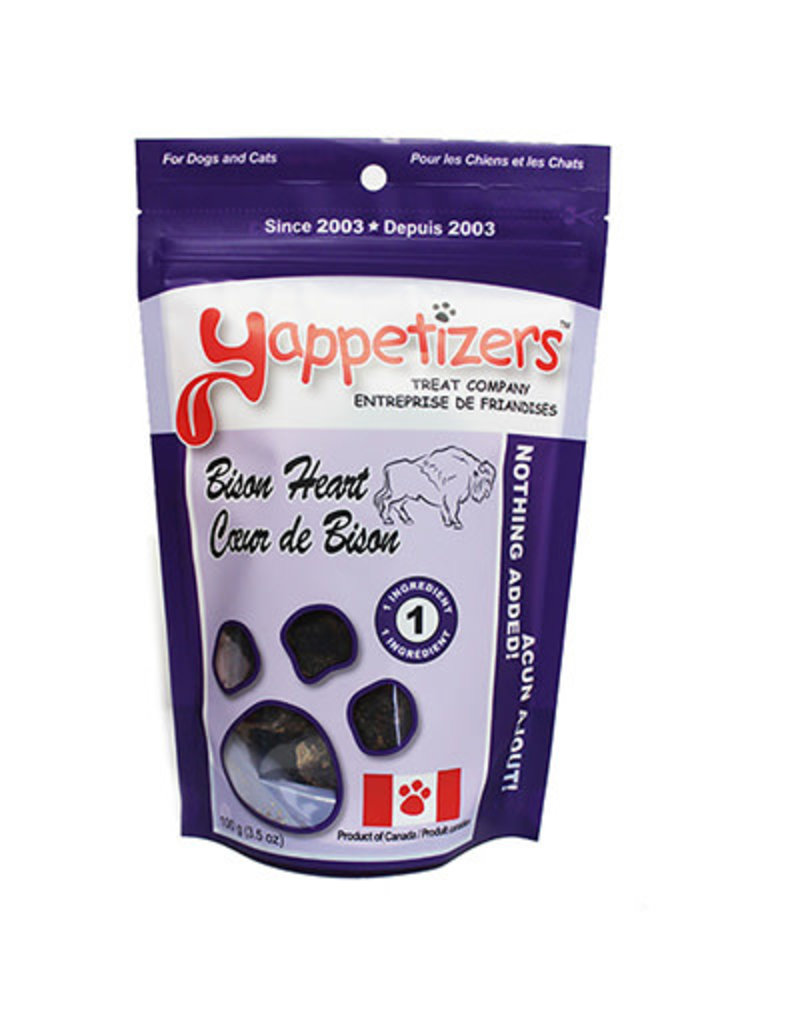 Yappetizers Yappetizers Dehydrated Treats Bison Heart