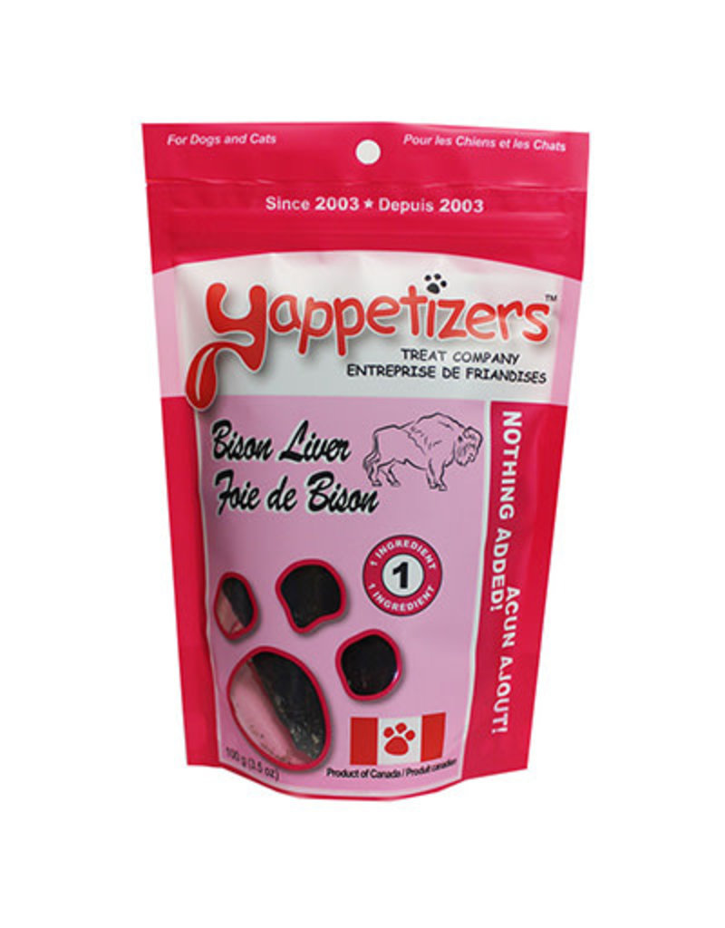 Yappetizers Dehydrated Treats Bison Liver