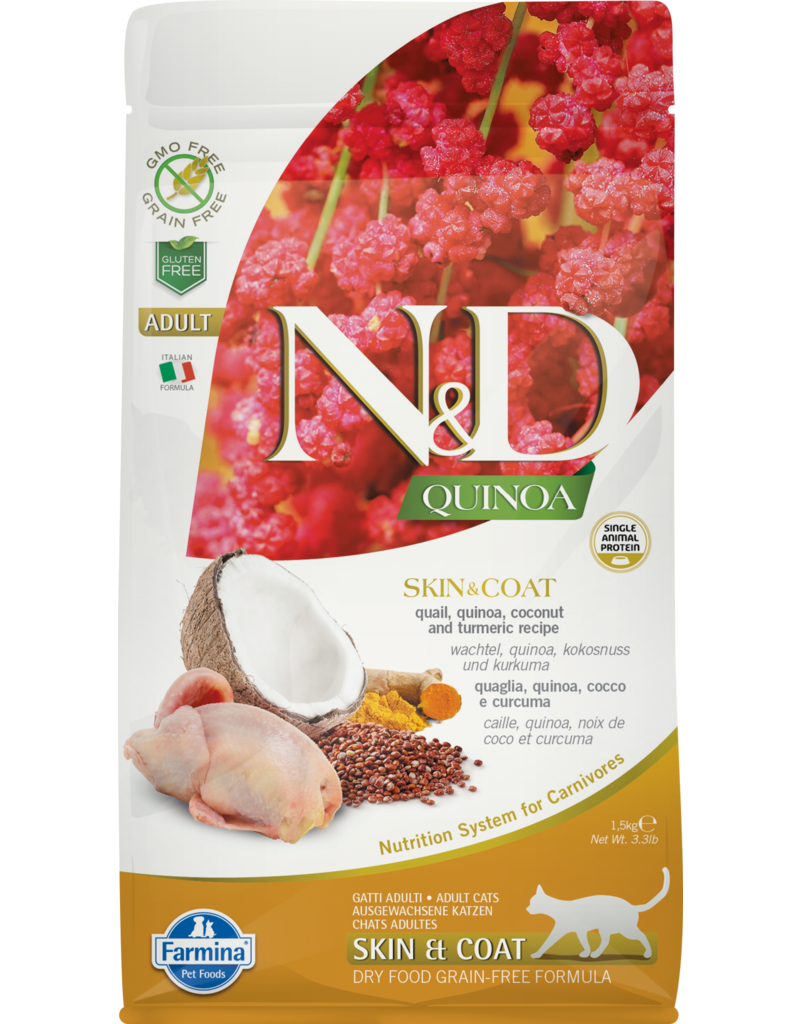 Farmina Farmina Adult Cat Quinoa Skin & Coat Quail 3.3 lb