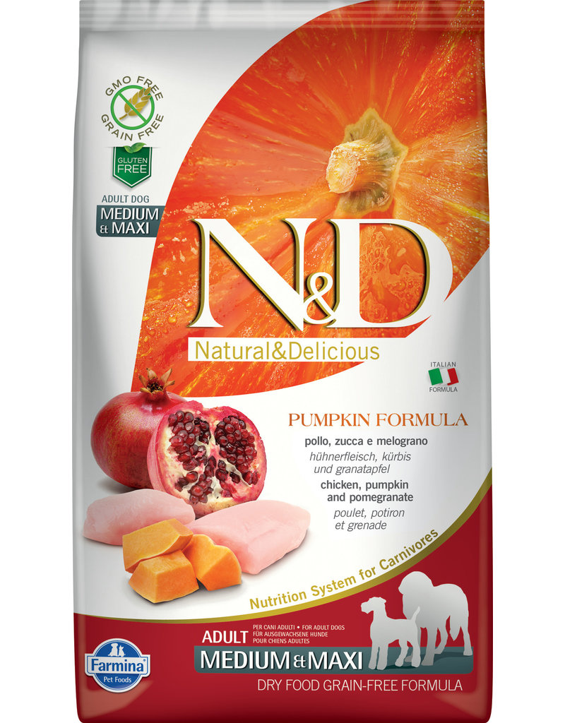 Farmina Adult Dog Grain Free Pumpkin Chicken & Pomegranate Medium & Maxi