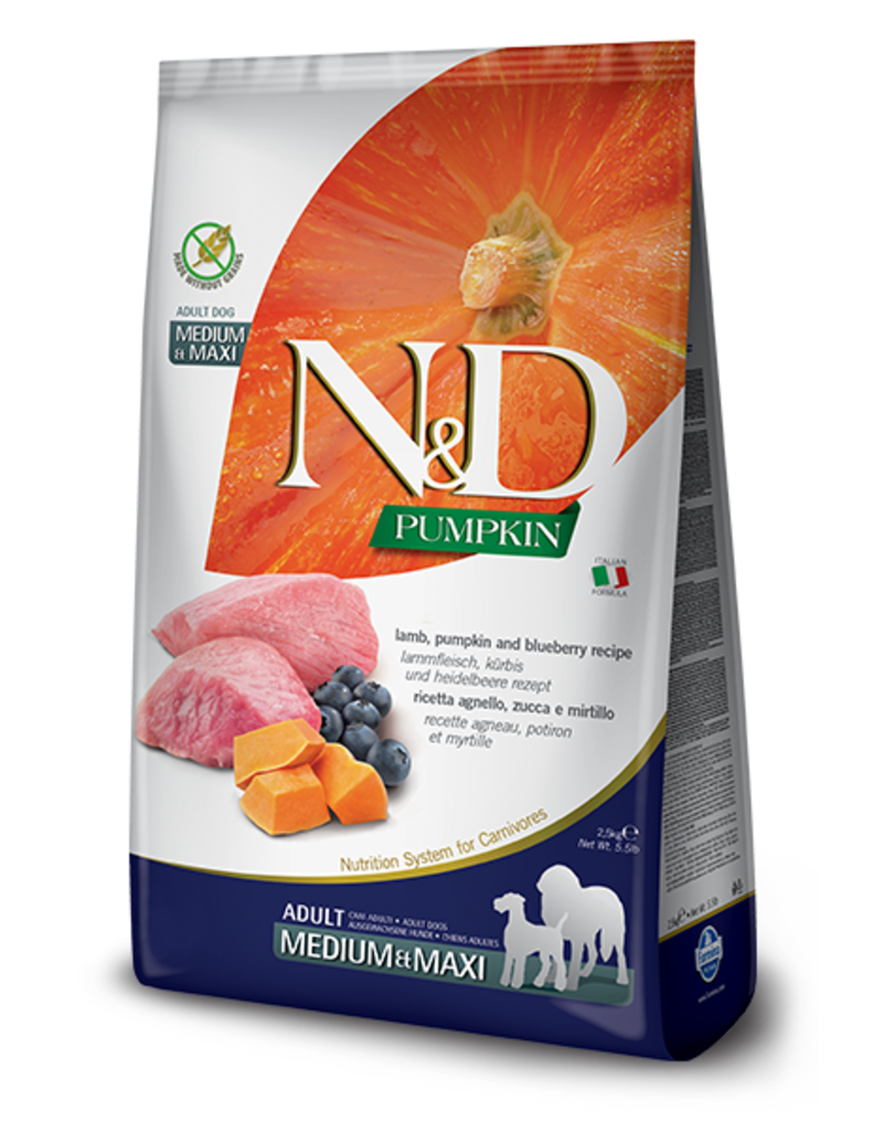 Farmina Adult Dog Grain Free Pumpkin Lamb & Blueberry Medium & Maxi