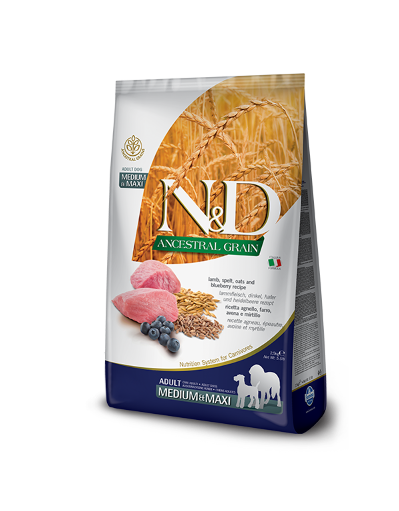 Farmina Adult Dog Ancestral Grain Lamb & Blueberry Medium & Maxi