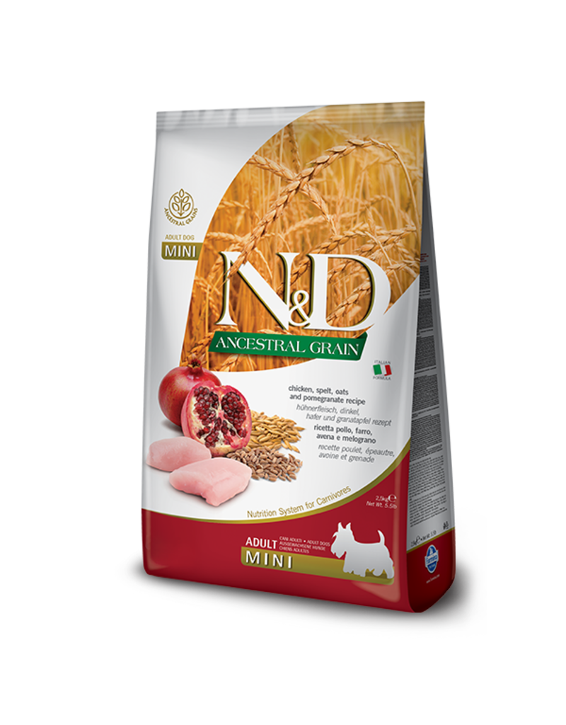 Farmina Adult Dog Ancestral Grain Chicken & Pomegranate  Mini 5.5 lb