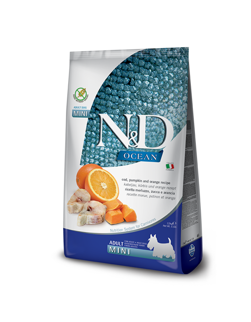 Farmina Adult Dog Grain Free Pumpkin Codfish & Orange Mini
