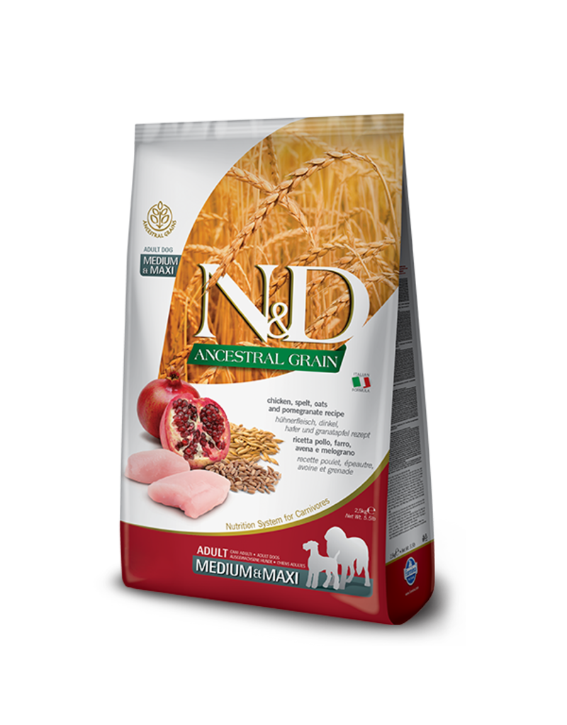 Farmina Adult Dog Ancestral Grain Chicken & Pomegranate Medium & Maxi