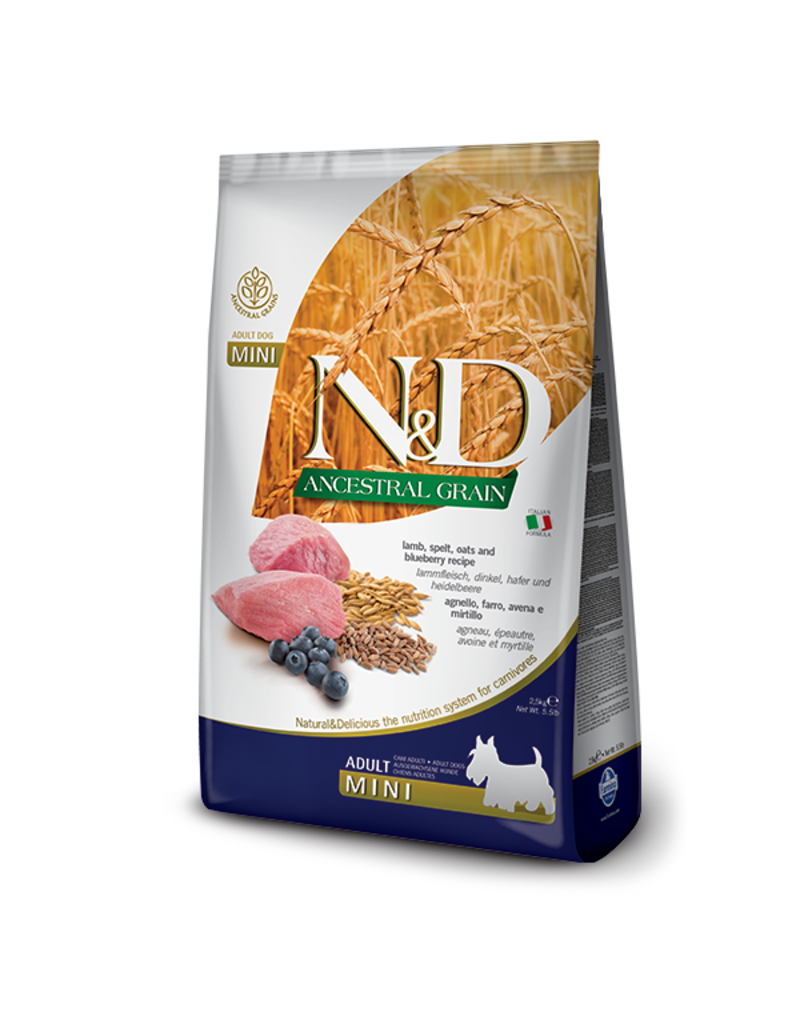 Farmina Adult Dog Ancestral Grain Lamb & Blueberry Mini 5.5 lb