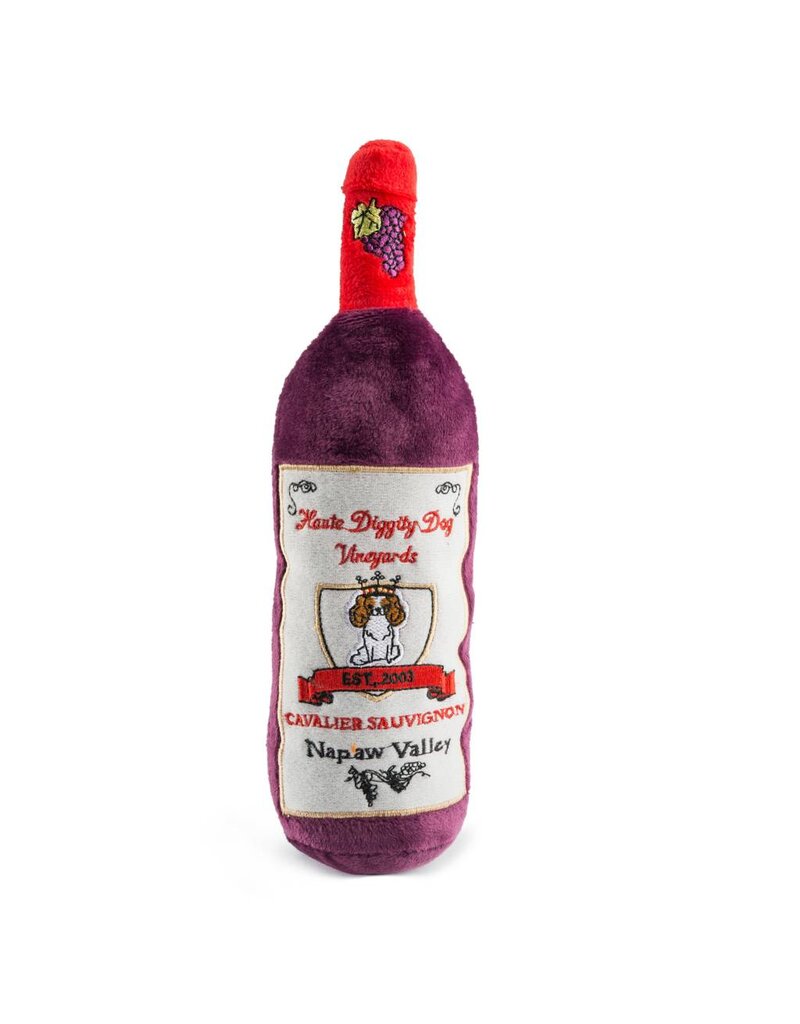 Haute Diggity Dog Cavalier Sauvignon Wine Bottle Toy