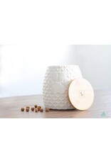Be One Breed Ceramic White Treat Jar