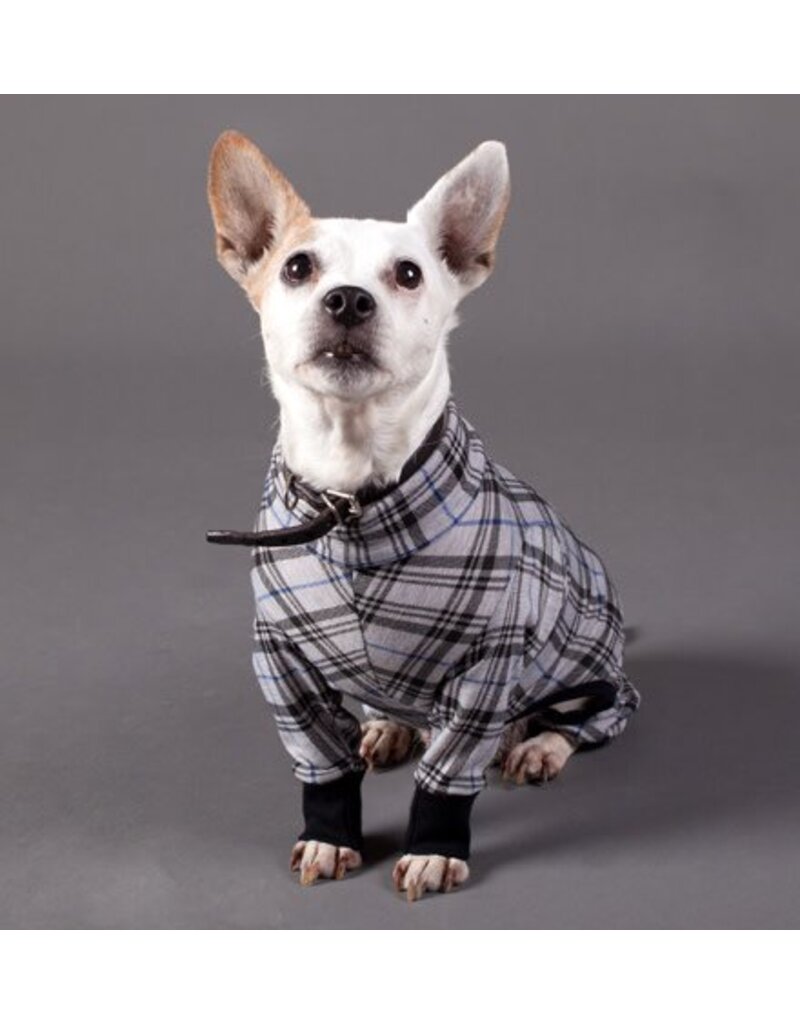 Yellow Hydrant Plaid Blue/Grey/Black PJs