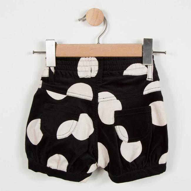 CATIMINI VELVET MAXI POLKA DOT PRINTED SHORTS