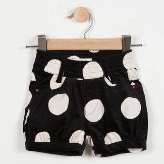 CATIMINI VELVET MAXI POLKA DOT PRINTED SHORTS