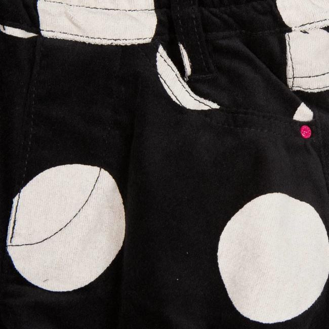 CATIMINI VELVET MAXI POLKA DOT PRINTED SHORTS