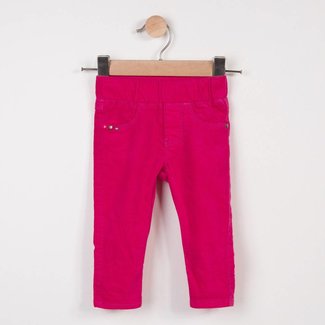 CATIMINI PEONY PINK STRETCH VELVET TREGGINGS