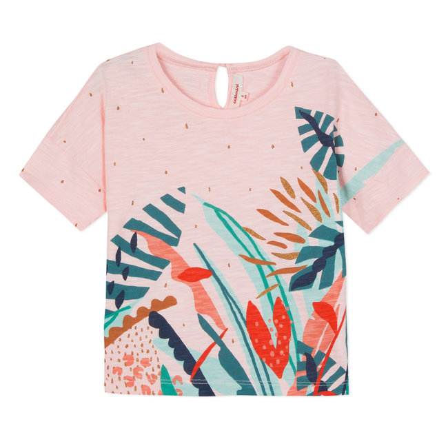 Catimini Jumpsuit in Lagoon-Blue Seersucker