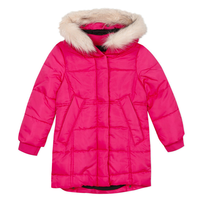 puffa coat with fur