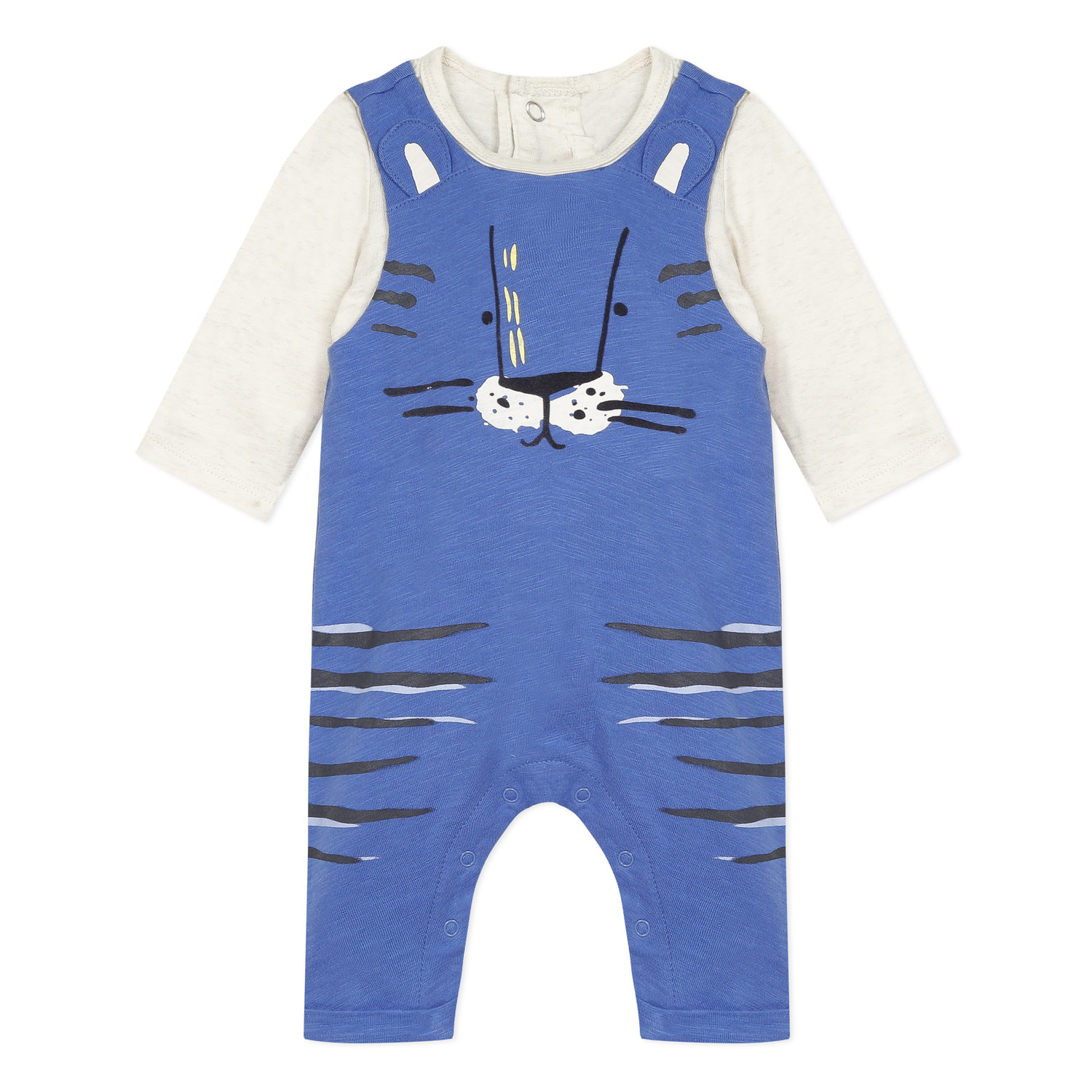 baby jersey dungarees