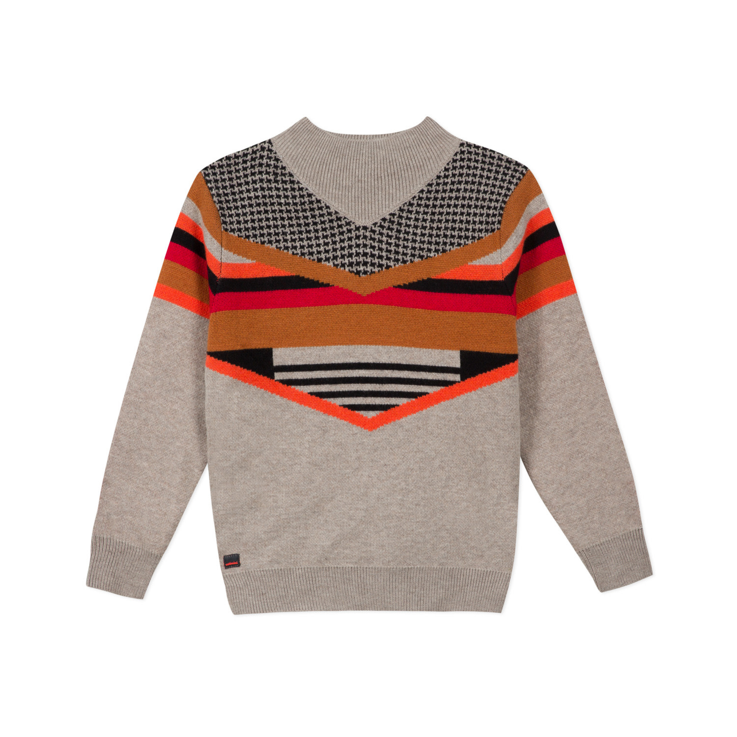 knit jacquard sweater