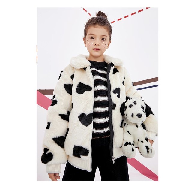 CATIMINI Girls' copper striped knitted sweater