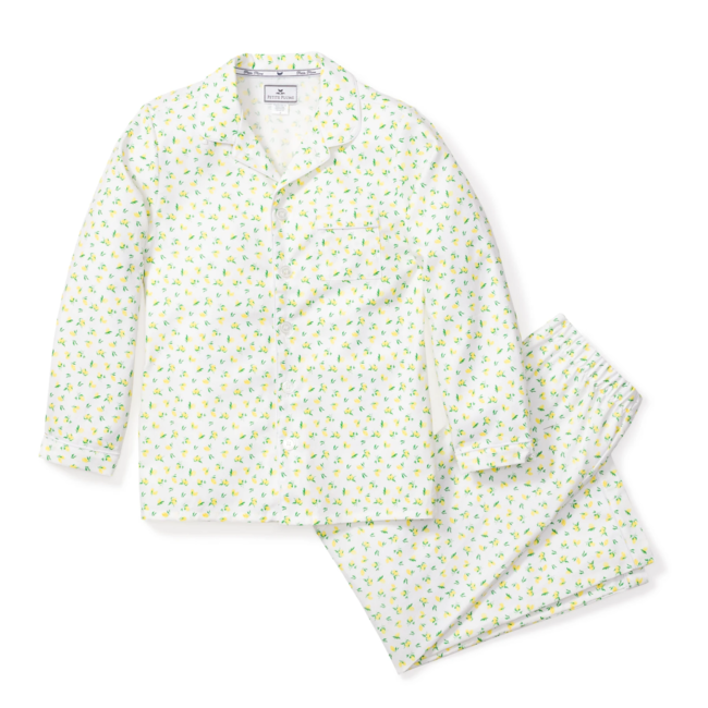 Vintage Floral Brushed-Cotton Pajama Set