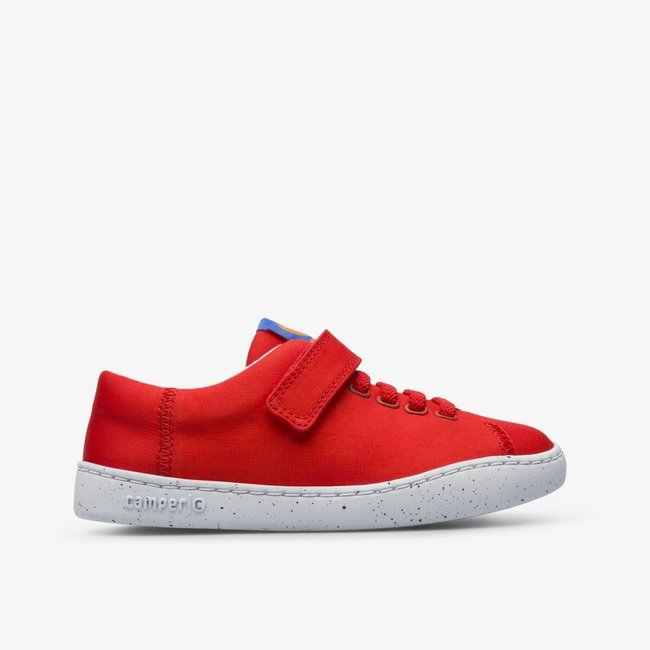 CAMPER Peu touring Red shoe with velcro and laces for kids