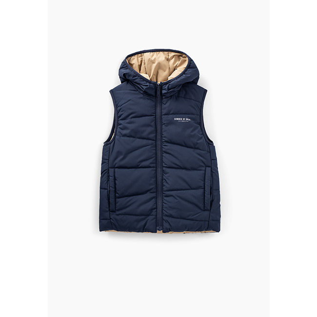reversible sleeveless jacket