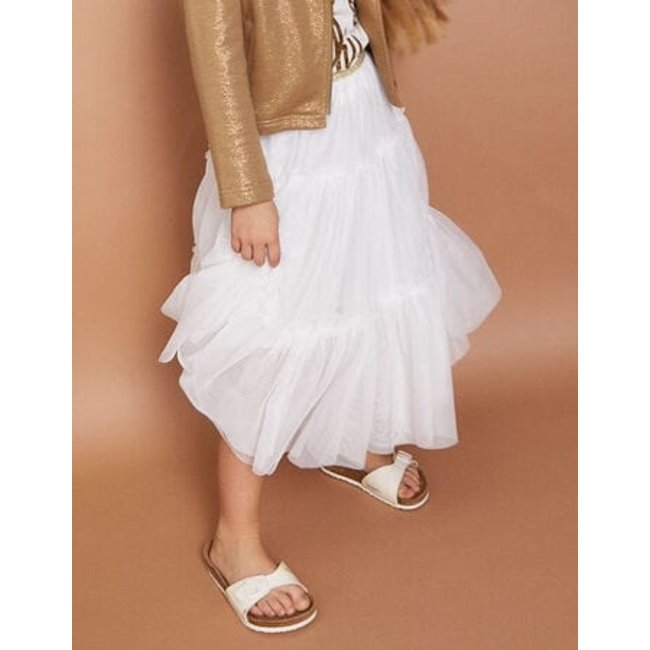 IKKS GIRLS' SIENNA FOIL SWEATSHIRT FABRIC BIKER-STYLE CARDIGAN