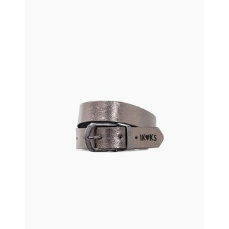 IKKS GIRLS’ BLACK AND SILVER REVERSIBLE BELT