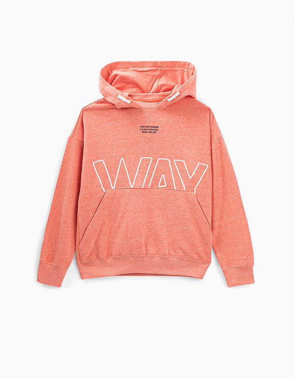 light orange hoodie