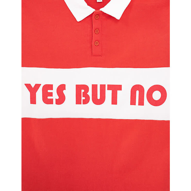 IKKS GIRLS’ MEDIUM RED SLOGAN POLO SHIRT DRESS