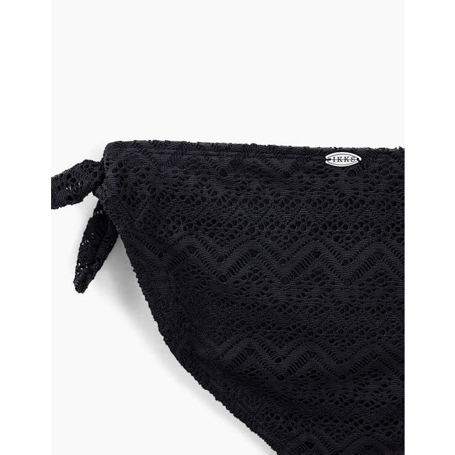 IKKS GIRLS’ BLACK LACE 2-PIECE SWIMSUIT