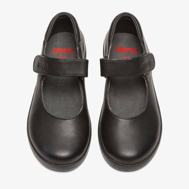 CAMPER Girl Spiral Comet Ballerina Shoe (Black)