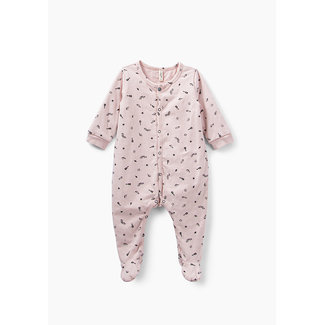 IKKS Baby’s light pink rock print organic cotton sleepsuit