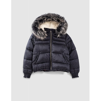 Sonia Rykiel Enfant Girls Silver Puffer Jacket & Pink Jogger Pants