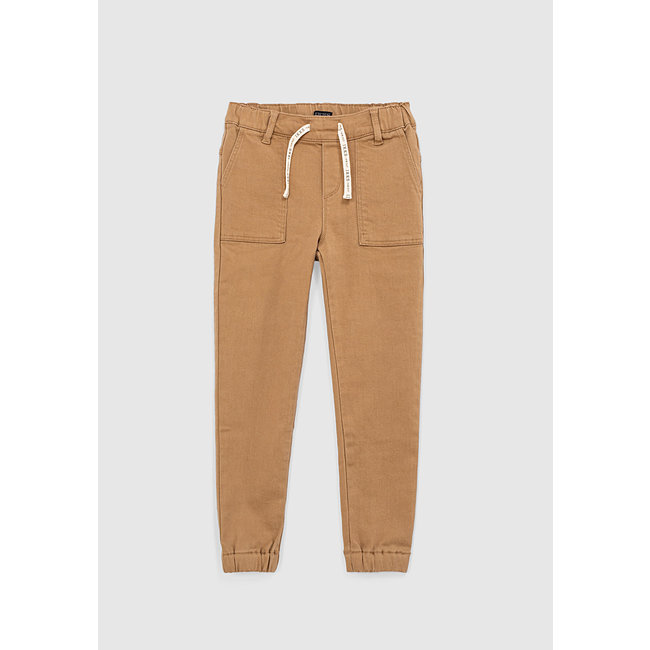 IKKS BOYS’ SAND TROUSERS WITH ELASTICATED WAIST AND CUFFS