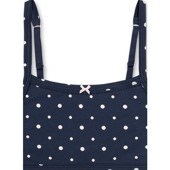 SANETTA Girls' bustier dark blue dots