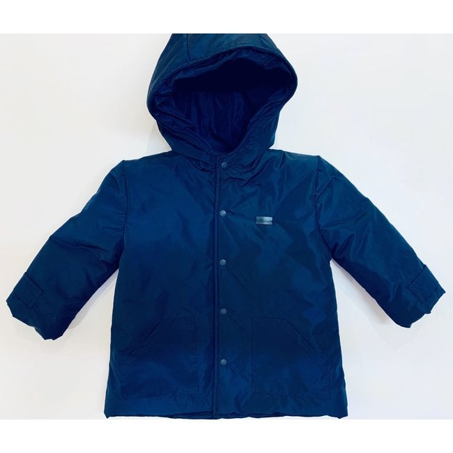 pale blue rain jacket