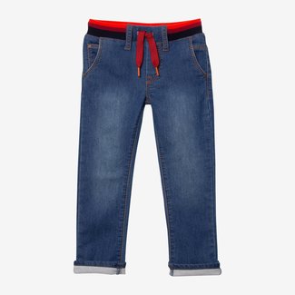 CATIMINI Baby boys' blue striped pull-on jeans