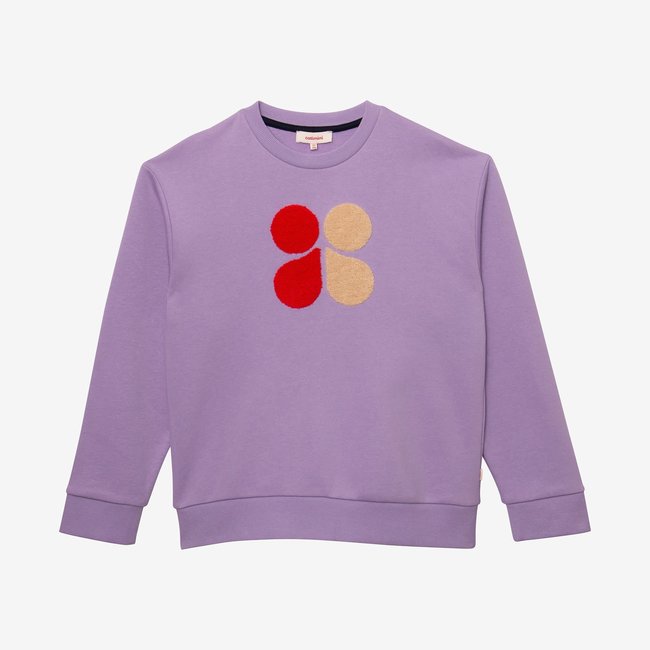 CATIMINI Children's purple butterfly sweatshirt