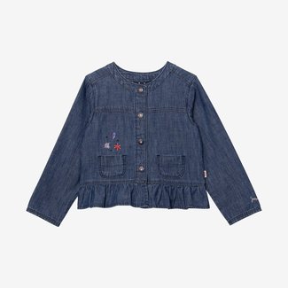 CATIMINI Baby girls' embroidered jean jacket