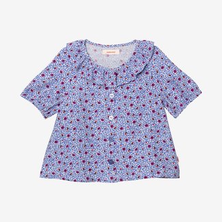 CATIMINI Girl's micro-floral blouse with snap