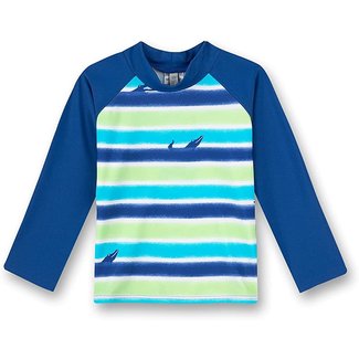 SANETTA Boys Swimming Shirt Blue Rash Guard Shirt