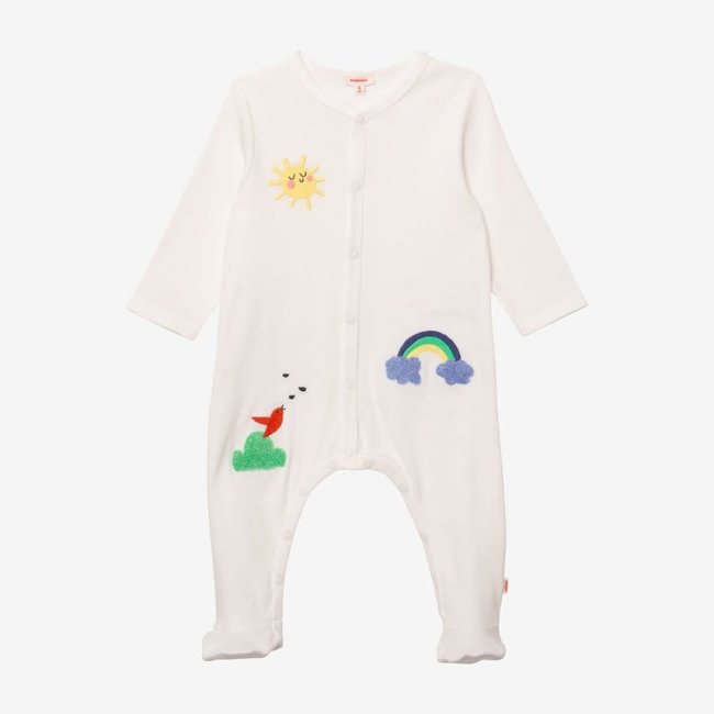 CATIMINI Baby's bouclé embroidery pajamas