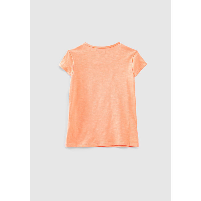 IKKS GIRLS’ APRICOT GLITTERY VAN LIFE IMAGE ORGANIC T-SHIRT