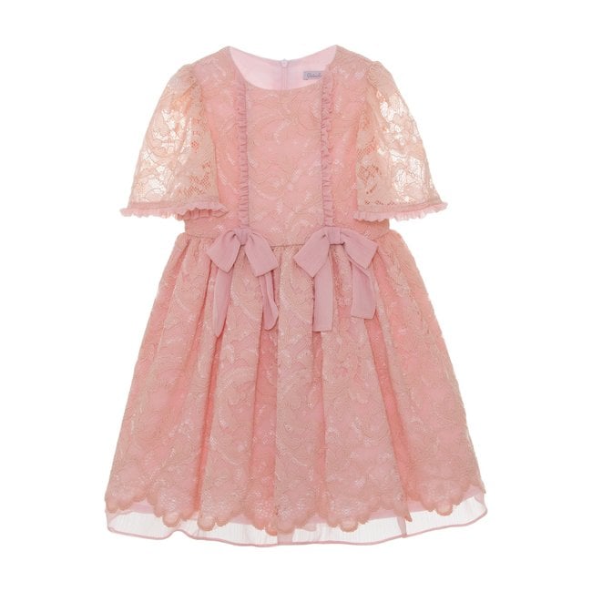 Pastel pink lace on sale dress