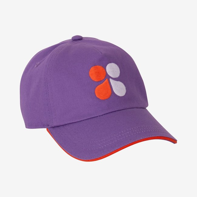 CATIMINI Children's mauve embroidered butterfly baseball cap