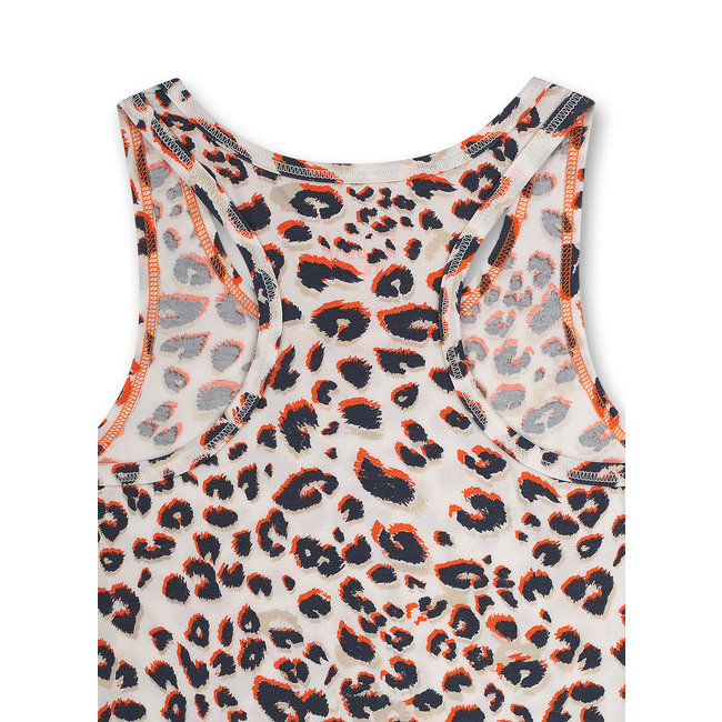 SANETTA Girls Undershirt Gray Leo-Allover Athleisure