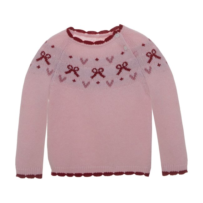 PATACHOU Baby Girl Pale Pink Sweater